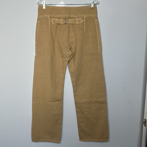 Free People Sandrine Rose French Worker Tan Jeans Size 27 NWT - Picture 7 of 7